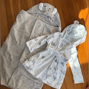 Animal hooded baby towel and bath robe